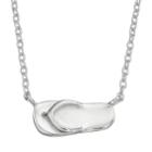 Sterling Silver Flip-flop Necklace, Women's, Grey