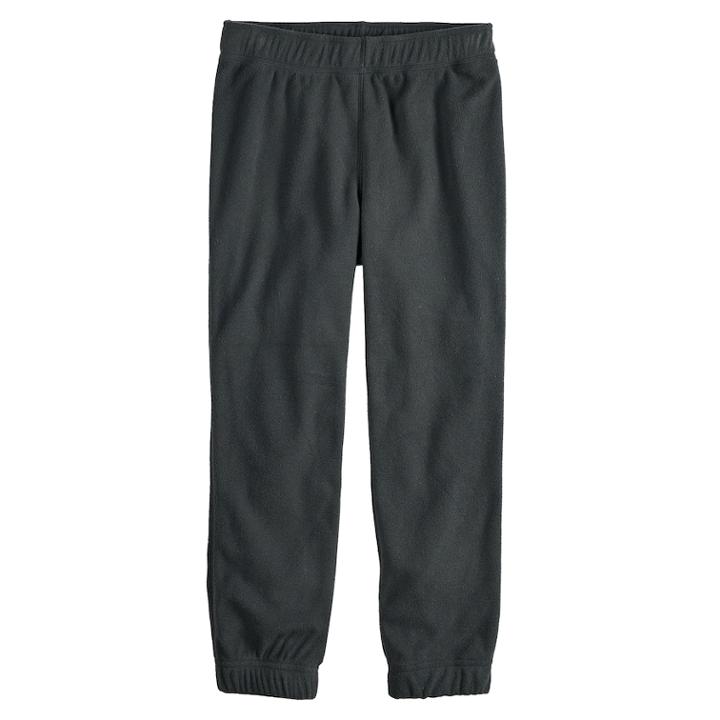Boys 4-12 Jumping Beans&reg; Fleece Jogger Pants, Size: 6, Black
