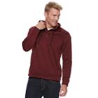 Men's Sonoma Goods For Life&trade; Supersoft Modern-fit Sweater Fleece Henley Hoodie, Size: Xl, Dark Red