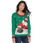 Juniors' It's Our Time Light-up Christmas Sweater, Girl's, Size: Small, Med Green