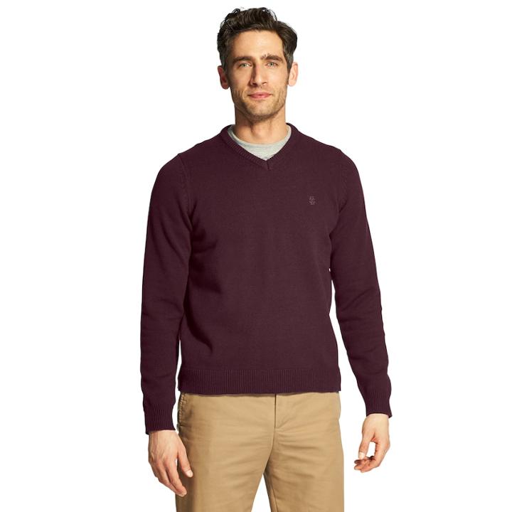 Men's Izod Premium Essentials Classic-fit V-neck Sweater, Size: Xxl, Drk Purple