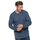 Big & Tall Sonoma Goods For Life&trade; Modern-fit Supersoft Thermal Crewneck Tee, Men's, Size: M Tall, Dark Blue