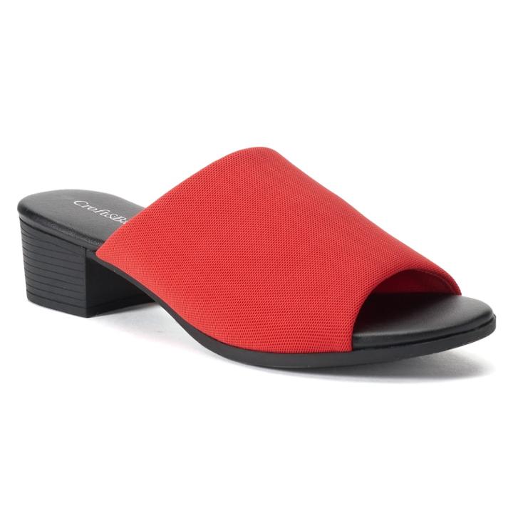 Croft & Barrow&reg; Fantine Women's Ortholite Mules, Size: Medium (8.5), Med Red