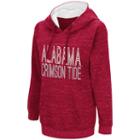 Women's Campus Heritage Alabama Crimson Tide Throw-back Pullover Hoodie, Size: Large, Dark Red