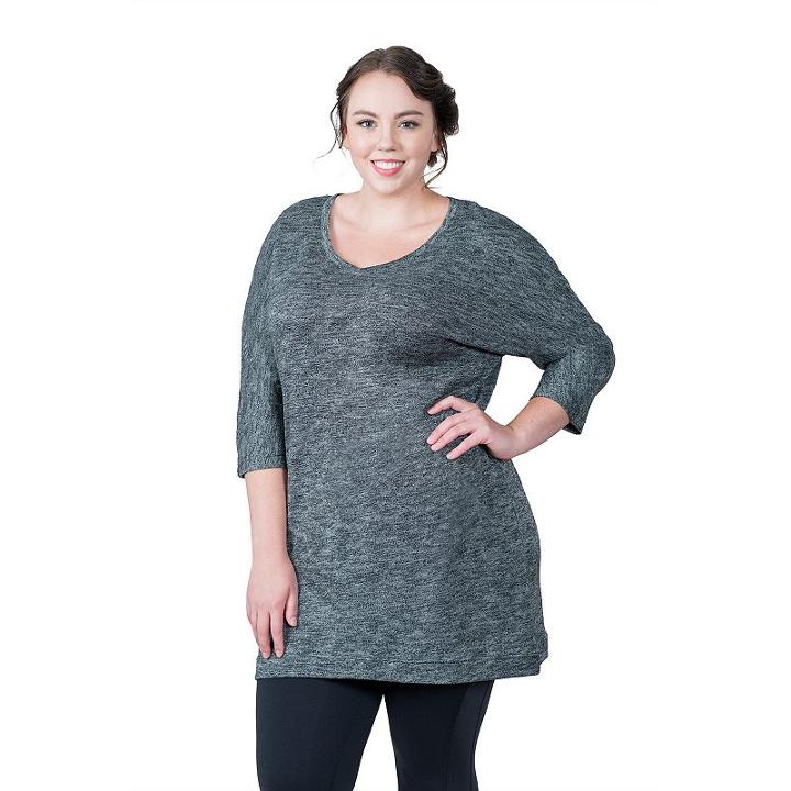 Plus Size Soybu Rosa Tunic Dress, Women's, Size: 2xl, Black