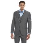 Men's Savile Row Modern-fit Gray Suit Jacket, Size: 42 Short, Grey