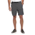 Men's Croft & Barrow&reg; Classic-fit Outdoor Belted Side-elastic Ripstop Cargo Shorts, Size: 34, Grey (charcoal)