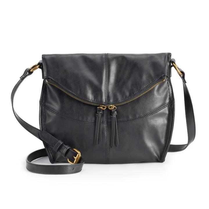 Sonoma Goods For Life&trade; Sheila Crossbody Bag, Women's, Black