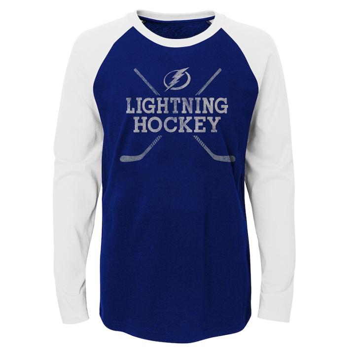 Boys 4-18 Tampa Bay Lightning Hockey Sticks Tee, Size: 12-14, Dark Blue
