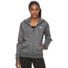 Women's Nike Full-zip Fleece Hoodie, Size: Large, Grey Other