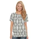 Women's Croft & Barrow&reg; Peplum Top, Size: Xl, Green