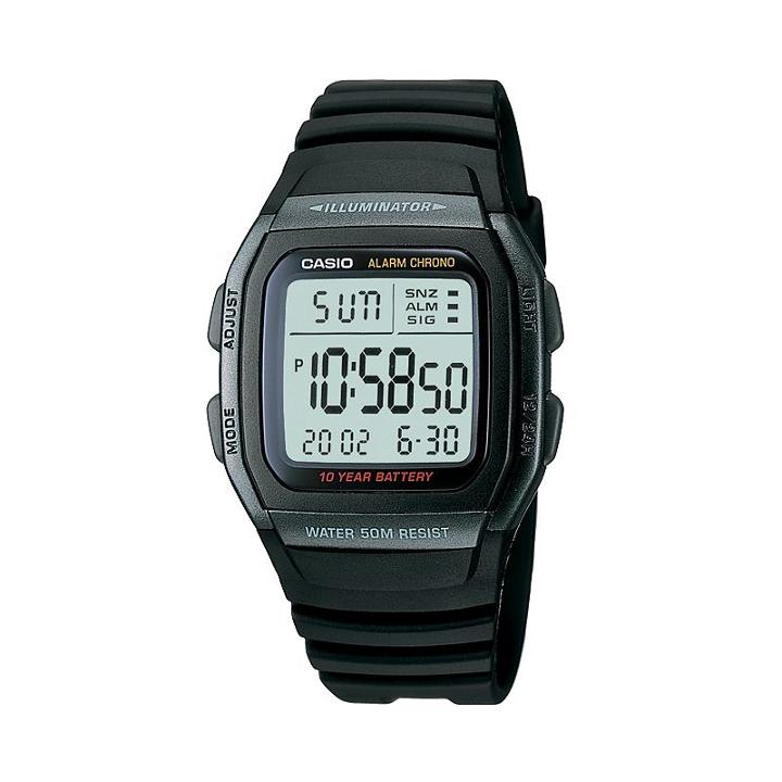 Casio Men's Illuminator Sport Digital Chronograph Watch - W96h-1bv, Black