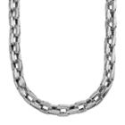 Stainless Steel Square Link Chain Necklace - 24-in. - Men, Size: 24, Multicolor