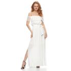 Apt. 9, Women's &reg; Off-the-shoulder Lace Maxi Dress, Size: Small, White