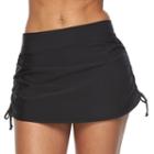 Women's Upstream Sport Hip Minimizer Solid Skirtini Bottoms, Size: 10, Black