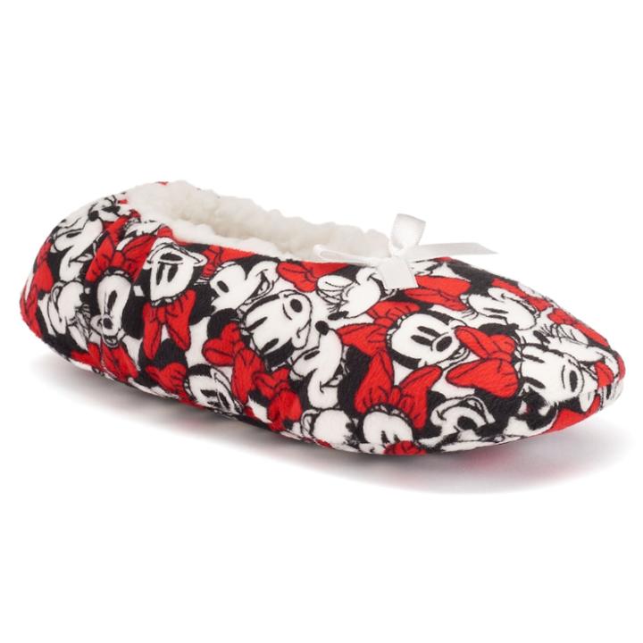 Women's Disney Gripper Ballet Slippers, Size: M-l, Med Grey