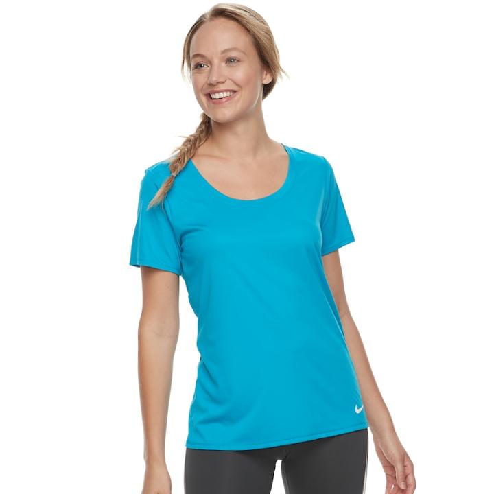 Women's Nike Dry Training Tee, Size: Small, Brt Blue