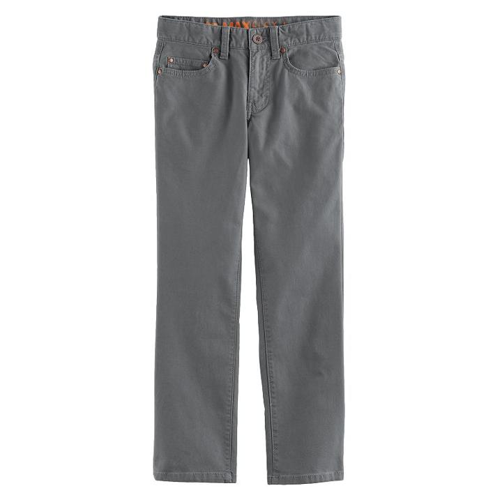 Boys 8-20 Urban Pipeline&reg; Maxflex Straight-leg Canvas Pants, Size: 16, Med Grey