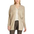 Women's Chaps Open-front Cardigan, Size: Medium, Brown