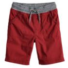 Boys 4-12 Sonoma Goods For Life&trade; Pork Chop Pull On Shorts, Size: 7, Dark Red