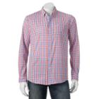 Men's Michael Brandon Southern Vintage Red Plaid Button-down Shirt, Size: Large