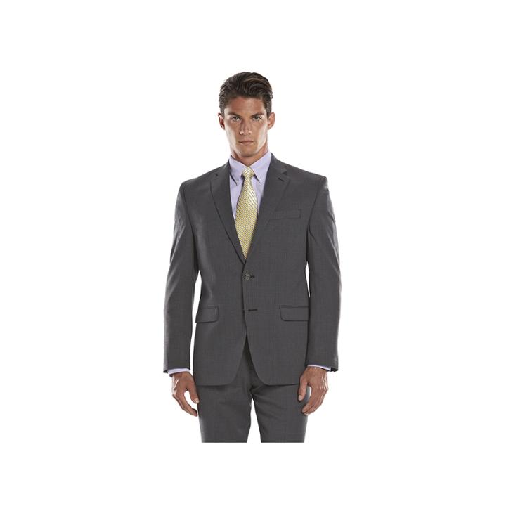 Men's Chaps Performance Classic-fit Wool-blend Comfort Stretch Suit Jacket, Size: 44 - Regular, Grey