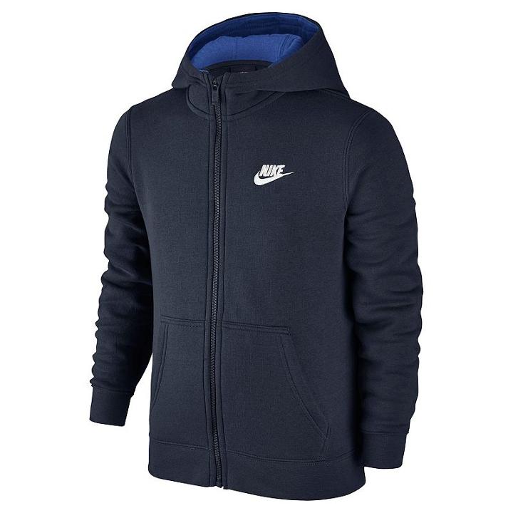 Boys 8-20 Nike Full-zip Club Hoodie, Boy's, Size: Small, Light Blue