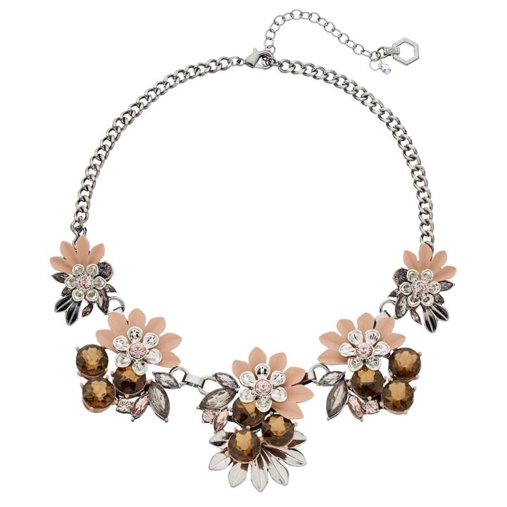 Simply Vera Vera Wang Flower Statement Necklace, Women's, Pink