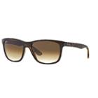 Ray-ban Rb4181 57mm Highstreet Square Gradient Sunglasses, Women's, Brown