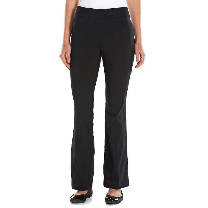 Dana Buchman Millennium Modern Fit Tapered Dress Pants - Women's, Size: 8, Black