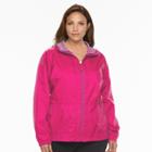 Plus Size Columbia Rain To Fame Hooded Rain Jacket, Women's, Size: 3xl, Brt Red