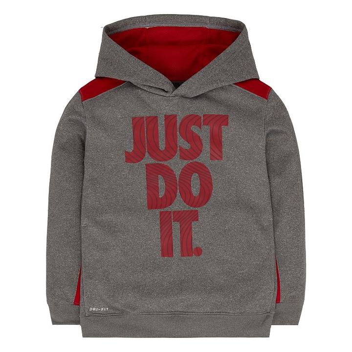 Boys 4-7 Nike Just Do It Fleece Hoodie, Boy's, Size: 4, Grey Other