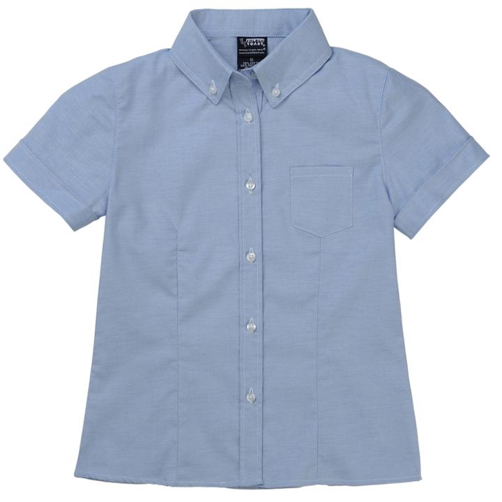 Girls 4-20 & Plus Size French Toast Short Sleeve School Uniform Top, Size: 14, Blue