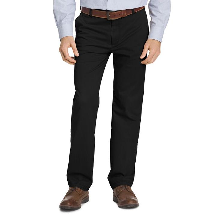 Big & Tall Izod Straight-fit Performance Plus Stretch Chino Pants, Men's, Size: 48x32, Black