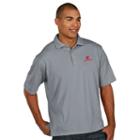 Men's Antigua Wisconsin Badgers Pique Xtra Lite Polo, Size: Medium, Grey