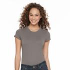Women's Apt. 9&reg; Ribbed Bodysuit, Size: Large, Grey