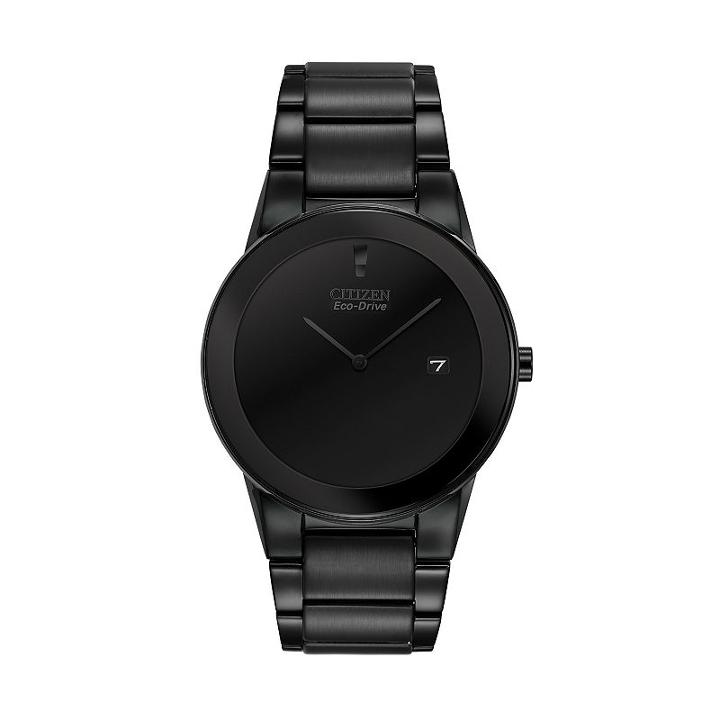Citizen Eco-drive Men's Axiom Stainless Steel Watch, Size: Large, Black