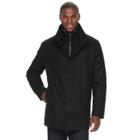 Men's Andrew Marc Wool-blend Car Coat, Size: Large, Black