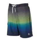 Men's Rbx Ombre Performance Swim Trunks, Size: Large, Black