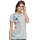 Women's Sonoma Goods For Life&trade; Graphic Crewneck Tee, Size: Xl, Light Grey