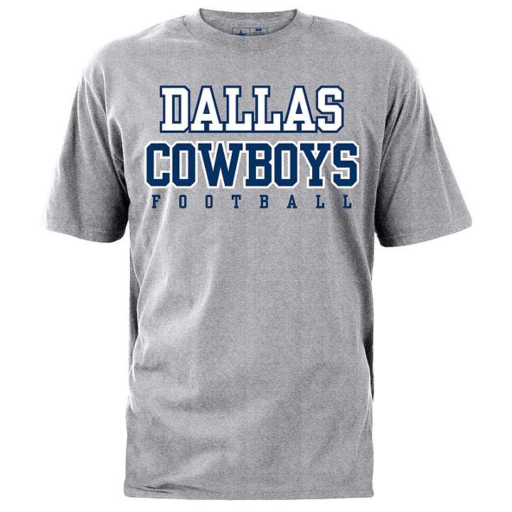Boys 8-20 Dallas Cowboys Football Tee, Boy's, Size: S(8), Grey