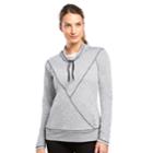 Women's Jockey Sport Fusion Terry Funnel Neck Top, Size: Large, Oxford