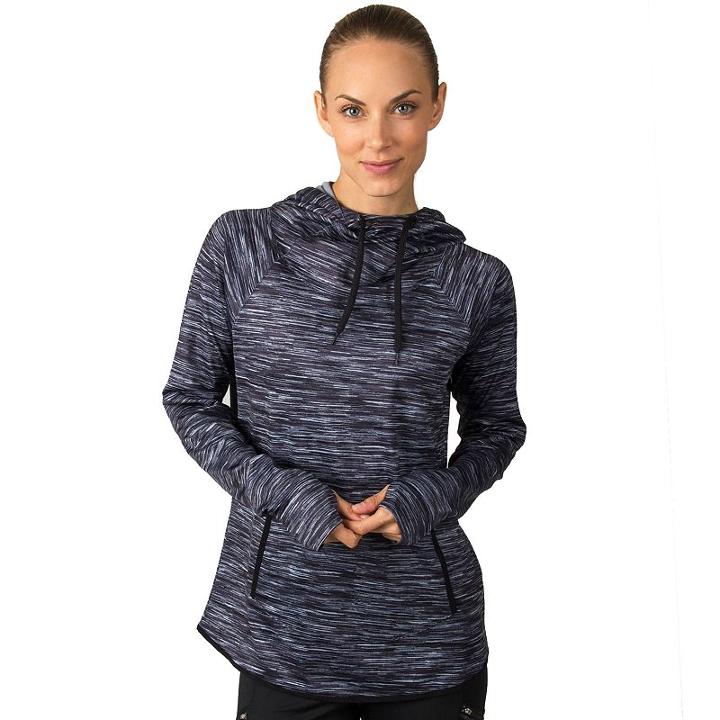 Women's Jockey Sport Space-dyed Performance Hoodie, Size: Large, Oxford
