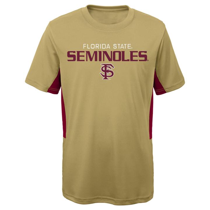 Boys 8-20 Florida State Seminoles Mainframe Performance Tee, Size: M 10-12, Beige Oth