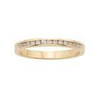14k Gold 1/5 Carat T.w. Diamond Anniversary Ring, Women's, Size: 9, White