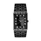 Bulova Men's Diamond Stainless Steel Watch - 98d111, Black