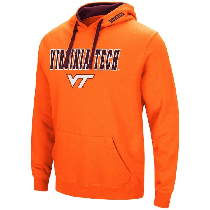 Men's Virginia Tech Hokies Pullover Fleece Hoodie, Size: Medium, Med Red