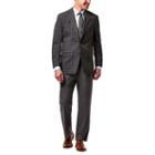 Men's Haggar Classic-fit Checked Sport Coat, Size: 42 Short, Med Grey
