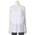 Juniors' So&reg; Mesh Back Tank Top, Girl's, Size: Medium, White