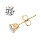 10k Gold 1/2-ct. T.w. Diamond Stud Earrings, Women's, White
